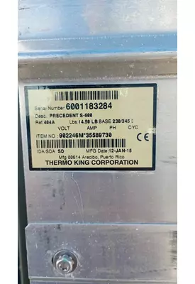 Thermo King Corporation S-600 Refer Unit