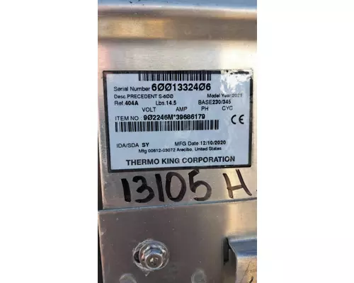 Thermo King Corporation S-600 Refer Unit
