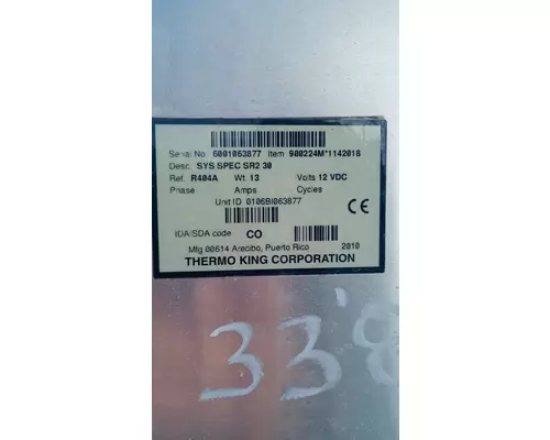 Thermo King Corporation SYS SPEC SR2 30 Refer Unit