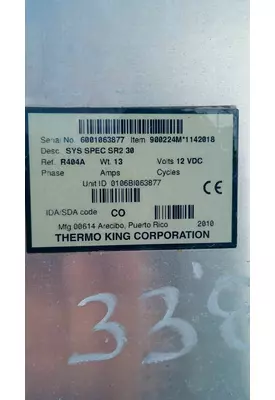 Thermo King Corporation SYS SPEC SR2 30 Refer Unit