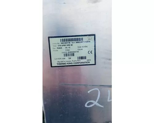 Thermo King Corporation SYS SPEC SR2 30 Refer Unit