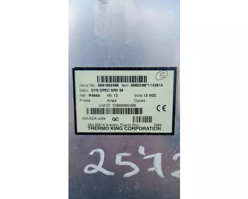 Thermo King Corporation SYS SPEC SR2 30 Refer Unit