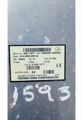 Thermo King Corporation SYS SPEC SR2 30 Refer Unit