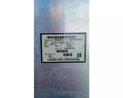 Thermo King Corporation SYSTEM SB-200TG 30 TIER 2 Refer Unit