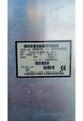Thermo King Corporation SYSTEM SB-200TG 30 TIER 2 Refer Unit