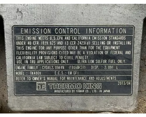 Thermo King N/A Auxillary Power Unit