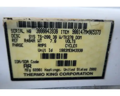 Thermo King Other Auxillary Power Unit