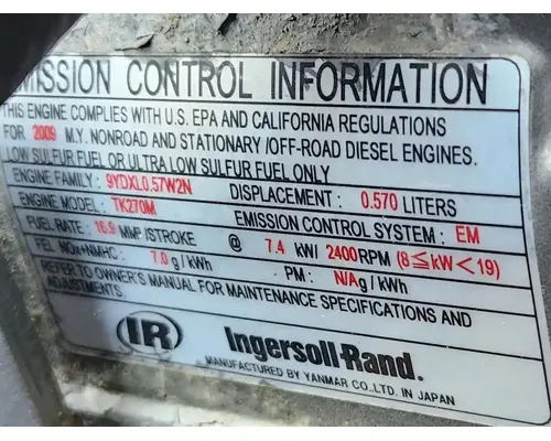 Thermo King TK270M Auxillary Power Unit