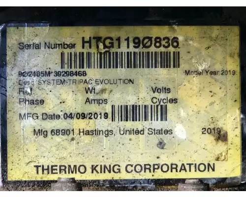 Thermo King TRIPAC EVOLUTION (DIESEL) Auxillary Power Unit