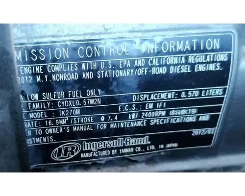 Thermo King TRIPAC EVOLUTION (DIESEL) Auxillary Power Unit
