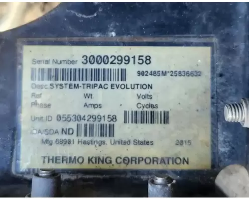 Thermo King TRIPAC EVOLUTION (DIESEL) Auxillary Power Unit