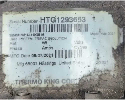 Thermo King TRIPAC EVOLUTION (DIESEL) Auxillary Power Unit