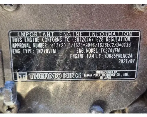 Thermo King TRIPAC EVOLUTION (DIESEL) Auxillary Power Unit