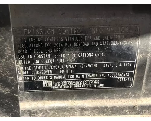 Thermo King TRIPAC APU Engine