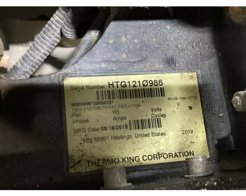 Thermo King TRIPAC Truck Equipment, APU (Auxiliary Power Unit)
