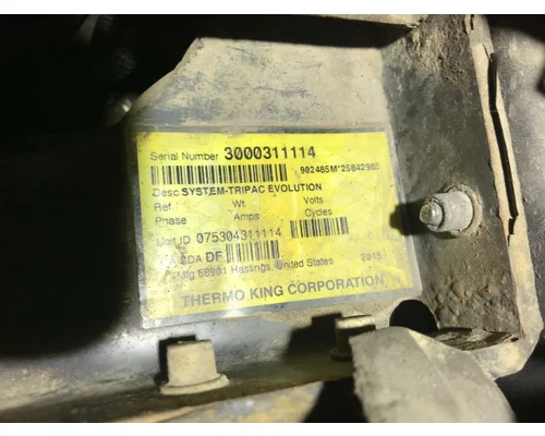 Thermo King TRIPAC Truck Equipment, APU (Auxiliary Power Unit)