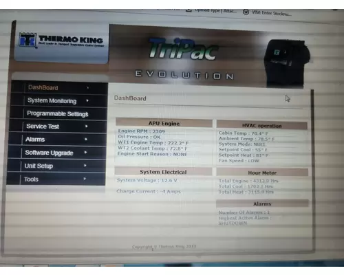 Thermo King TRIPAC Truck Equipment, APU (Auxiliary Power Unit)