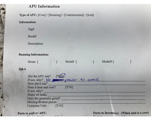 Thermo King TRIPAC Truck Equipment, APU (Auxiliary Power Unit)
