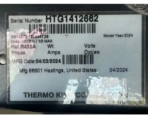Thermo King V-520 RT MAX Auxillary Power Unit