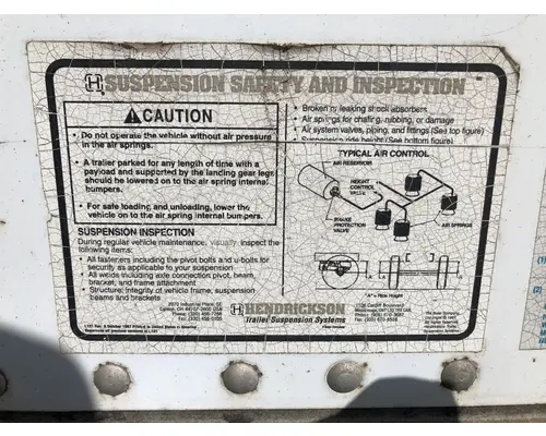 Trailmobile TRAILER Suspension