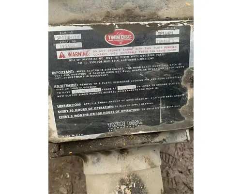 Twin Disc SP114P1 PTO
