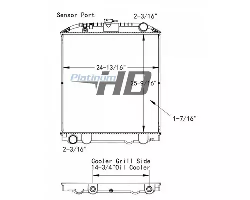 UD-NISSAN UD1800 RADIATOR ASSEMBLY