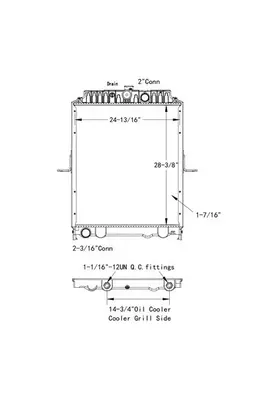 UD-NISSAN UD1800 RADIATOR ASSEMBLY