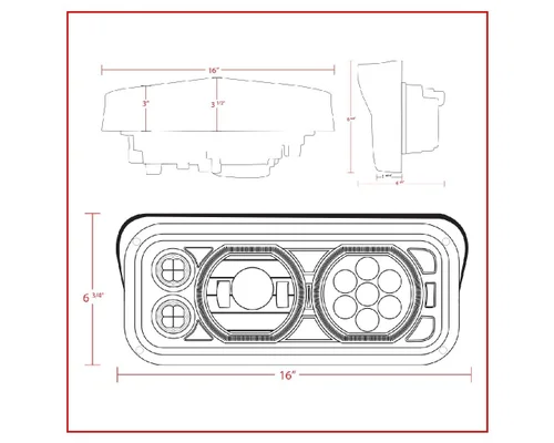 UNIVERSAL ALL HEADLAMP ASSEMBLY