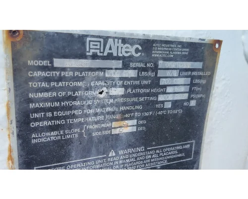 UTILITY/SERVICE BED ALTEC-CARLISLE TRUCK BODIES, BOX VANFLATBEDUTILITY
