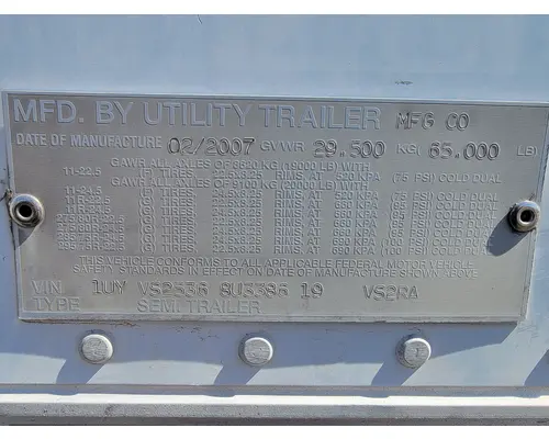 UTILITY 53" X 102" Refer Van Trailer Trailer For Sale