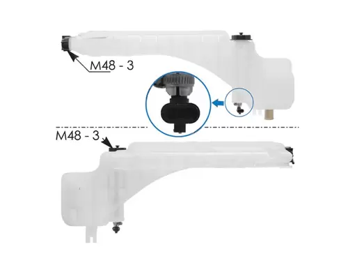 VOLVO/WHITE/GMC  Radiator Overflow Bottle