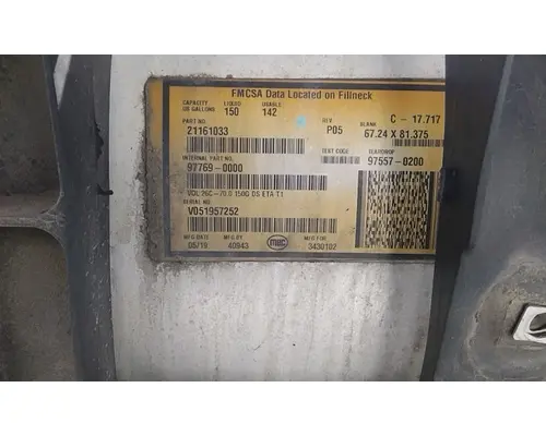 VOLVO 135-144 GALLON FUEL TANK