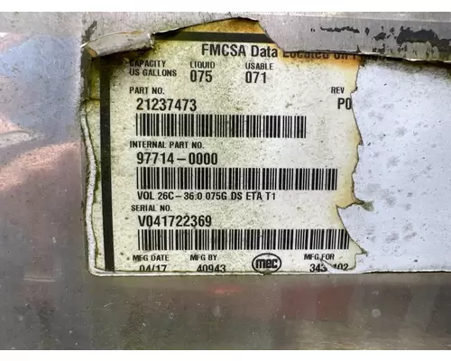 VOLVO 21237473 Fuel Tank