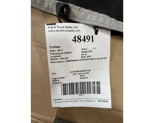 VOLVO 670 Curtains