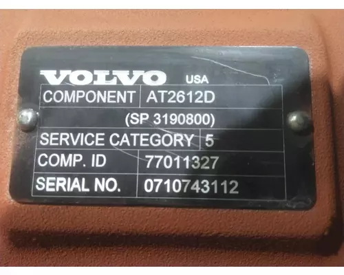 VOLVO AT2612D TRANSMISSION ASSEMBLY