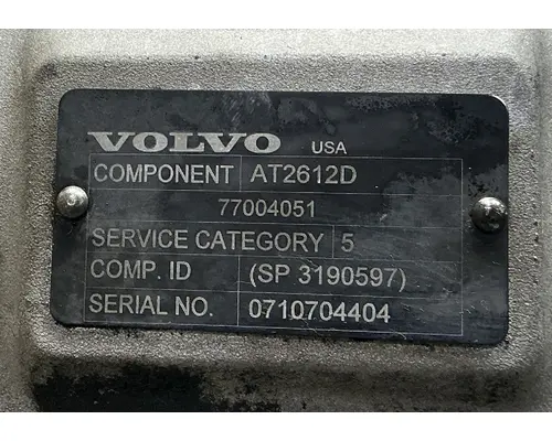 VOLVO AT2612D TransmissionTransaxle Assembly