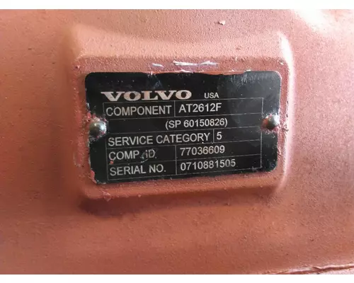 VOLVO AT2612F TRANSMISSION ASSEMBLY