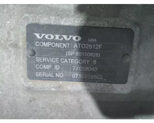 VOLVO AT2612F TRANSMISSION ASSEMBLY