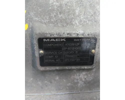 VOLVO ATO2512C TRANSMISSION ASSEMBLY