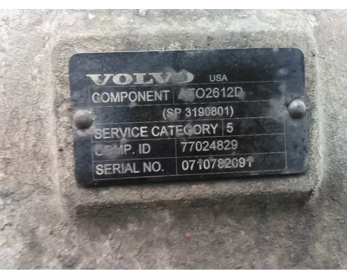 VOLVO ATO2612D TRANSMISSION ASSEMBLY