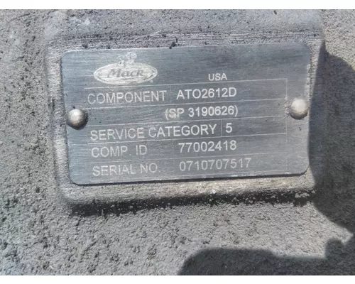 VOLVO ATO2612D TRANSMISSION ASSEMBLY