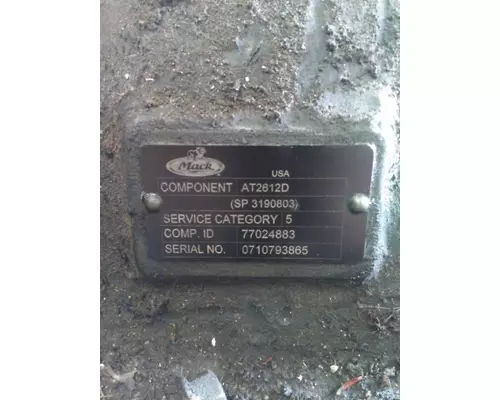 VOLVO ATO2612D TRANSMISSION ASSEMBLY