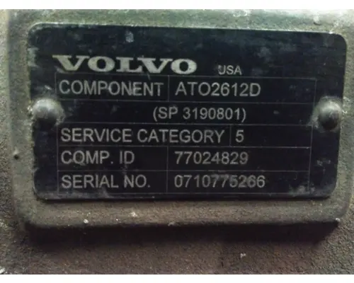 VOLVO ATO2612D TRANSMISSION ASSEMBLY