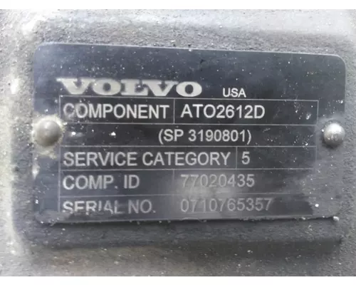 VOLVO ATO2612D TRANSMISSION ASSEMBLY