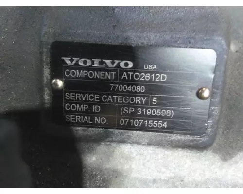 VOLVO ATO2612D TRANSMISSION ASSEMBLY