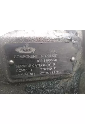 VOLVO ATO2612D TRANSMISSION ASSEMBLY