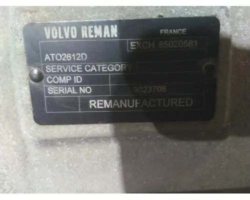VOLVO ATO2612D TRANSMISSION ASSEMBLY