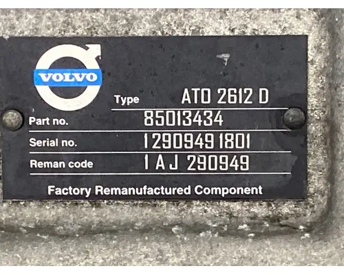 VOLVO ATO2612D Transmission Assembly