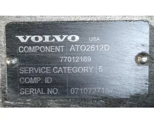 VOLVO ATO2612D TransmissionTransaxle Assembly