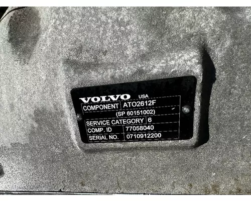 VOLVO ATO2612D TransmissionTransaxle Assembly